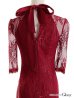 画像36: 【Lサイズあり】 【ROBE de FLEURS Glossy/ローブ・ド・フルール グロッシー】ジップ/ ZIP 袖あり/サイドレース切替/ ロングドレス/ キャバドレスlong[OF2]