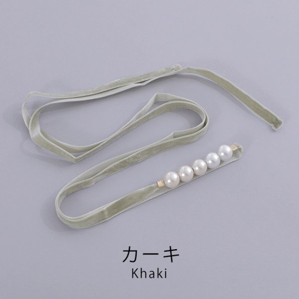 画像10: 【即日発送】【浴衣小物】ベロアパールモチーフ飾り紐 / 帯飾り / 飾り帯 [YMT]