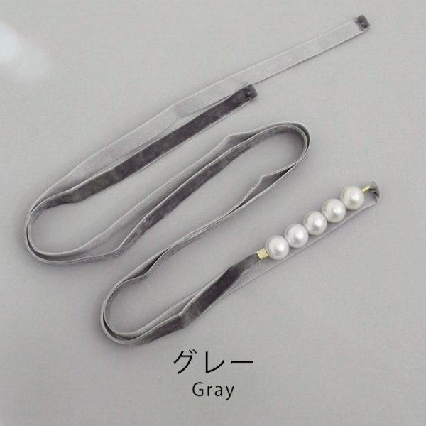 画像6: 【即日発送】【浴衣小物】ベロアパールモチーフ飾り紐 / 帯飾り / 飾り帯 [YMT]