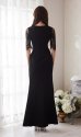 画像5: XLサイズあり【Luxe Style/リュクススタイル】レーススリーブ/ カシュクール/ 袖あり/ ショートインロング/ ロングドレス/ キャバドレス long【HC03】