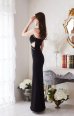 画像4: XLサイズあり【Luxe Style/リュクススタイル】フリルワンショルダー/ ストレッチ/ スリット/ マーメイド/ ロングドレス/ キャバドレス long【HC03】