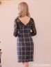 画像3: Lサイズあり【DEA.by ROBE de FLEURS/ディアバイローブドフルール】ツイード/ レーススリーブ/ 七分袖/ 長袖/ タイト/ ミニドレス/ キャバドレス[OF2]