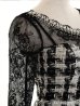 画像5: Lサイズあり【DEA.by ROBE de FLEURS/ディアバイローブドフルール】ツイード/ レーススリーブ/ 七分袖/ 長袖/ タイト/ ミニドレス/ キャバドレス[OF2]