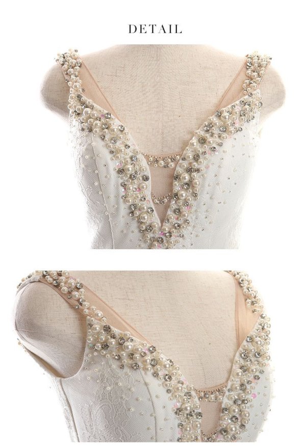 画像15: XSサイズあり【Glossy/グロッシー】レース /パール /ビジュー/ ノースリーブ/ タイト/ ミニドレス/ キャバドレス【OF08】