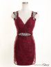 画像13: XSサイズあり【ROBE de FLEURS Glossy/ローブ・ド・フルール グロッシー】ブロックチュール/ ビジュー/ レース/ タイト/ ミニドレス/ キャバドレス[OF2]