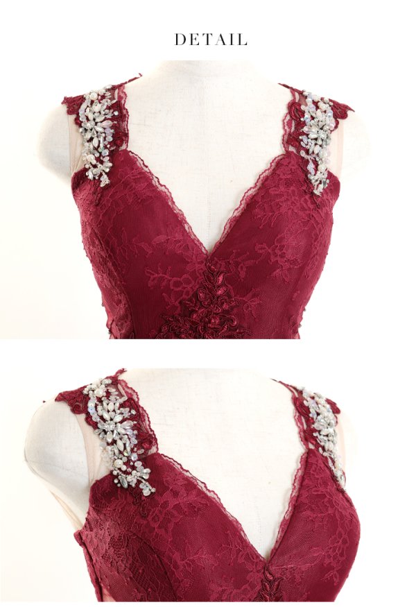 画像10: XSサイズあり【Glossy/グロッシー】ブロックチュール/ ビジュー/ レース/ タイト/ ミニドレス/ キャバドレス【OF08】