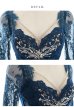 画像39: XS-Lサイズあり【ROBE de FLEURS Glossy/ローブ・ド・フルール グロッシー】レーススリーブ/ 七分袖/ 長袖/ バストクロスデザイン/ ストレッチ/ タイト/ ミニドレス/ キャバドレス[OF2]