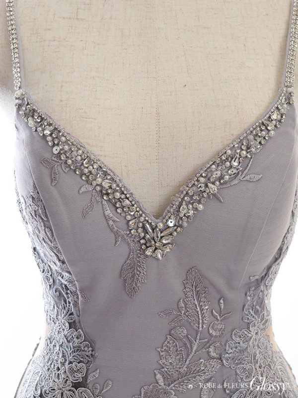 画像18: XSサイズあり【Glossy/グロッシー】ビジュー/ 刺繍/ サイドシアー/ キャミ/ タイト/ ミニドレス/ キャバドレス【OF08】