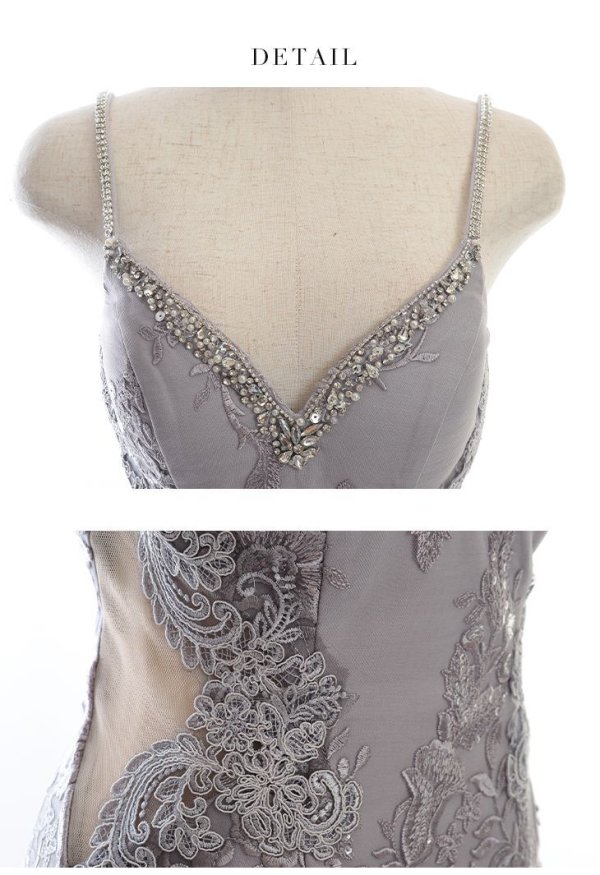 画像21: XSサイズあり【Glossy/グロッシー】ビジュー/ 刺繍/ サイドシアー/ キャミ/ タイト/ ミニドレス/ キャバドレス【OF08】