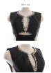 画像12: 【Glossy/グロッシー】総レース/ バストカットデザイン/ ビジュー/ タイト/ ミニドレス/ キャバドレス[OF2]