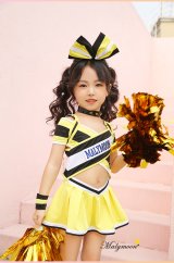 【即日発送】チアガール/ チアリーダーキッズ女の子用《ハロウィンコスプレ5点セット》【Malymoon/マリームーン】[HC02]