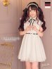 画像6: 【ROBE de FLEURS/ローブドフルール】パール/ ベルト付き/ラウンドカラー/ フレア/ ミニドレス/ キャバドレス[OF2]
