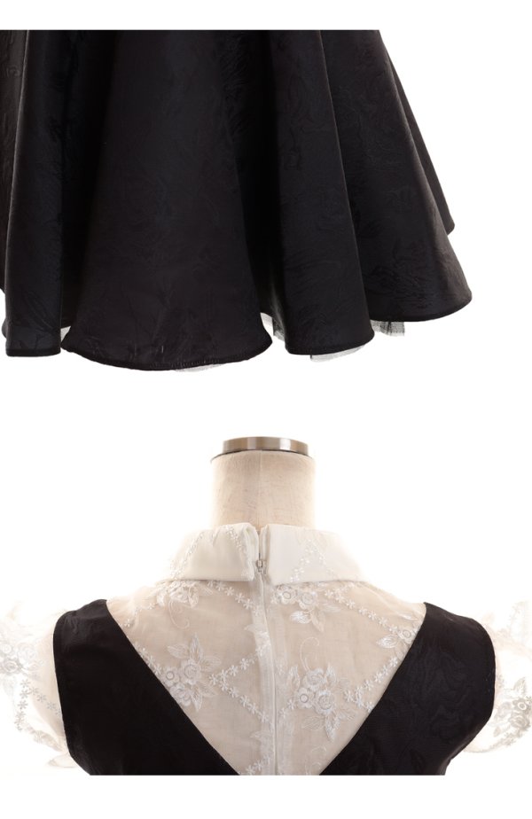 画像13: 【ROBE de FLEURS/ローブドフルール】パール/襟/ ベルト付き/ラウンドカラー/ フレア/ ミニドレス/ キャバドレス[OF08]