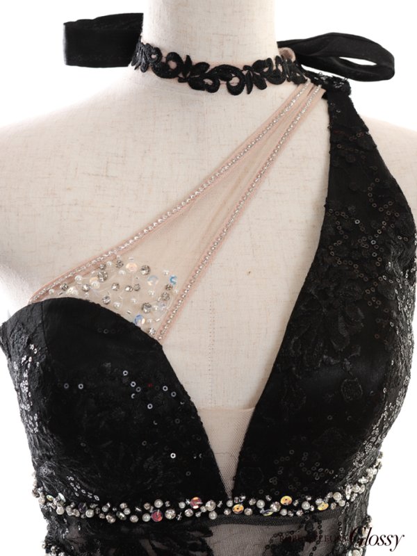 画像10: 【Glossy/グロッシー】レース/ スパンコール/ サイドチュール/ タイト/ ミニドレス/ キャバドレス【OF08】