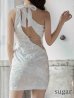 画像11: 【ROBE de FLEURS Glossy/ローブ・ド・フルール グロッシー】レース/ スパンコール/ サイドチュール/ タイト/ ミニドレス/ キャバドレス[OF2]