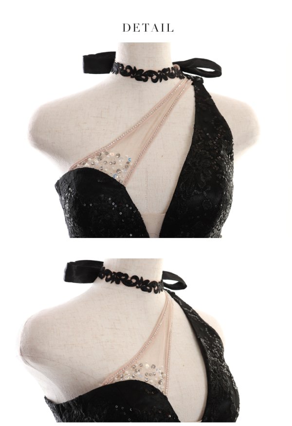 画像8: 【Glossy/グロッシー】レース/ スパンコール/ サイドチュール/ タイト/ ミニドレス/ キャバドレス【OF08】