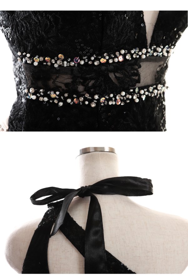 画像9: 【Glossy/グロッシー】レース/ スパンコール/ サイドチュール/ タイト/ ミニドレス/ キャバドレス【OF08】