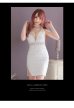画像6: 【ROBE de FLEURS Glossy/ローブ・ド・フルール グロッシー】レース/ スパンコール/ サイドチュール/ タイト/ ミニドレス/ キャバドレス[OF2]