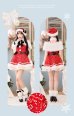 画像8: 【即日発送！】【クリスマスコスプレ9点セット】【Malymoon/マリームーン】スパークリージュエルリボンサンタ【SM-ML/2カラー】[OF03] (8)