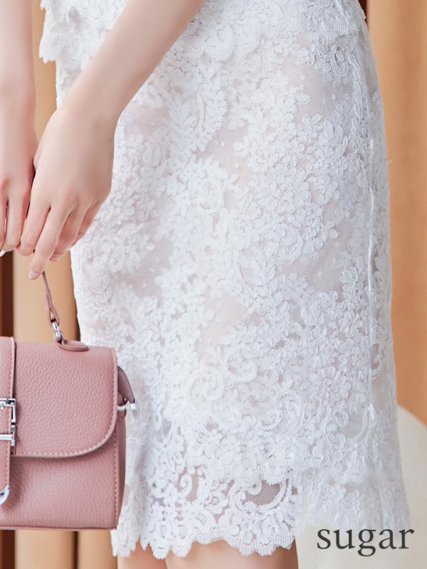 ホワイト　モデル：あすか　身長：170cm　着用サイズ：Sサイズ