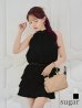 ブラック モデル：りな　身長：160cm　着用サイズ：Sサイズ