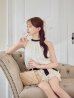アイボリー モデル：りな　身長：160cm　着用サイズ：Sサイズ