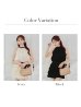 画像45: 【りな/関西コレクション着用】【予約商品/8月中旬発送予定】XSサイズあり【ROBE de FLEURS/ローブドフルール】ドットオーガンジー/ ウエストリボン/ ティアード/ フレア/ ミニドレス/ キャバドレス【HC02】