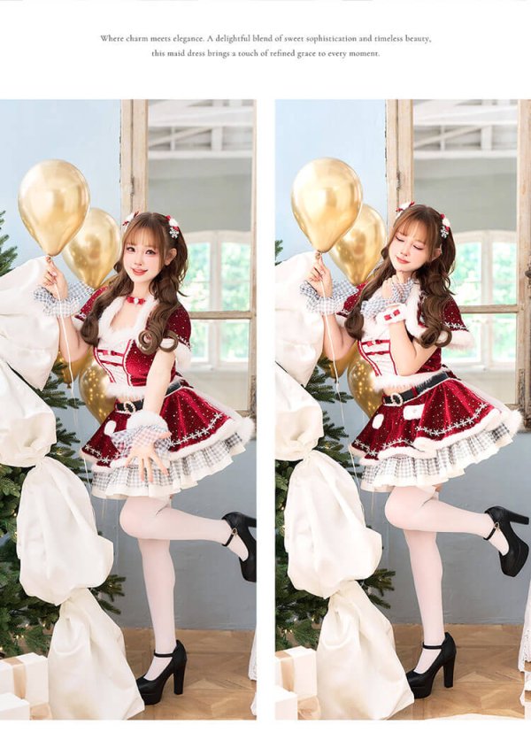 画像7: 【即日発送！】【クリスマスコスプレ12点セット】【Malymoon/マリームーン】ラブミーエトワールスノーサンタ【フリーサイズ/1カラー】[OF03]