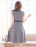 画像7: sugar限定カラー☆Lサイズあり【DEA. by ROBE de FLEURS/ディアバイローブドフルール】襟フロントジップ/ ツイード/ ミディアム丈/ ひざ丈/ ミニドレス/ キャバドレス[OF2]