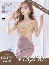 【LIMITED SALE開催中！! 11月11日より順次発送予定】sugarオリジナルカラーあり☆【IRMA/イルマ】刺繍/ ビジューデザイン/ サイドシアー/ ストレッチ/ タイト/ ミニドレス/ キャバドレス【HC02】