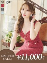 【LIMITED SALE開催中！! 11月11日より順次発送予定】Lサイズあり【JEAN MACLEAN/ジャンマクレーン】ジップデザイン/ カットアウト/ ノースリーブ/ ストレッチ/ 膝丈/ タイト/ ミディアムドレス/ キャバドレス【HC02】