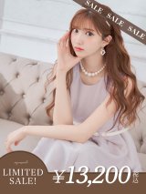 【LIMITED SALE開催中！! 11月11日より順次発送予定】Lサイズあり【DEA./ディア】ワンカラー/ ノースリーブ/ ベルト付き/ プリーツ/ フレア/ ワンピース/ ミニドレス/ キャバドレス【OF08】