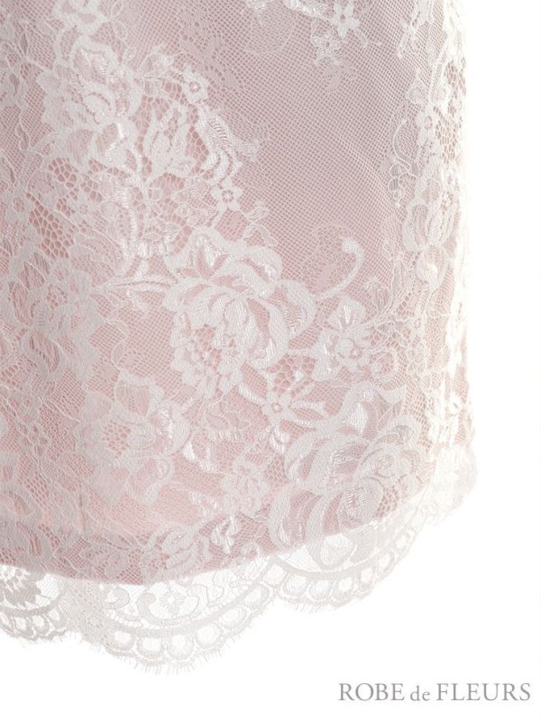 画像14: Lサイズあり【ROBE de FLEURS/ローブドフルール】立体フラワー/ シアー/ レース/ ペプラム/ タイト/ ミニドレス/ キャバドレス[OF08]