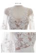 画像11: Lサイズあり【ROBE de FLEURS Glossy/ローブ・ド・フルール グロッシー】刺繍レース /チュールスリーブ/長袖 / タイト/ ミニドレス/ キャバドレス[OF2]
