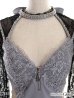 画像11: XS?Lサイズあり【ROBE de FLEURS Glossy/ローブ・ド・フルール グロッシー】バストジップ/ ZIP レーススリーブ/ 七分袖/ 長袖/ 袖あり/ タイト/ ミニドレス/ キャバドレス[OF2]