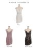 画像15: 【ROBE de FLEURS Glossy/ローブ・ド・フルール グロッシー】バックチュール/ アシンメトリー/ ケミカルレース/ キャミソール/ タイト/ ミニドレス/ キャバドレス[OF2]