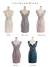 画像15: XSサイズあり【ROBE de FLEURS Glossy/ローブ・ド・フルール グロッシー】スカラップレース/ サイドチュール/ ビジュー/ ノースリーブ/ タイト/ ミニドレス/ キャバドレス[OF2]