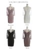 画像15: XSサイズあり【ROBE de FLEURS Glossy/ローブ・ド・フルール グロッシー】長袖/ フラワーレース/ ブロックチュール/ バストカット/ タイト/ ミニドレス/ キャバドレス[OF2]