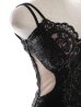 画像17: XSサイズあり【ROBE de FLEURS Glossy/ローブ・ド・フルール グロッシー】スパンコール付き刺繍レース/ サイドチュール/ サイドシアー/ キャミ/ タイト/ ミニドレス/ キャバドレス[OF2]