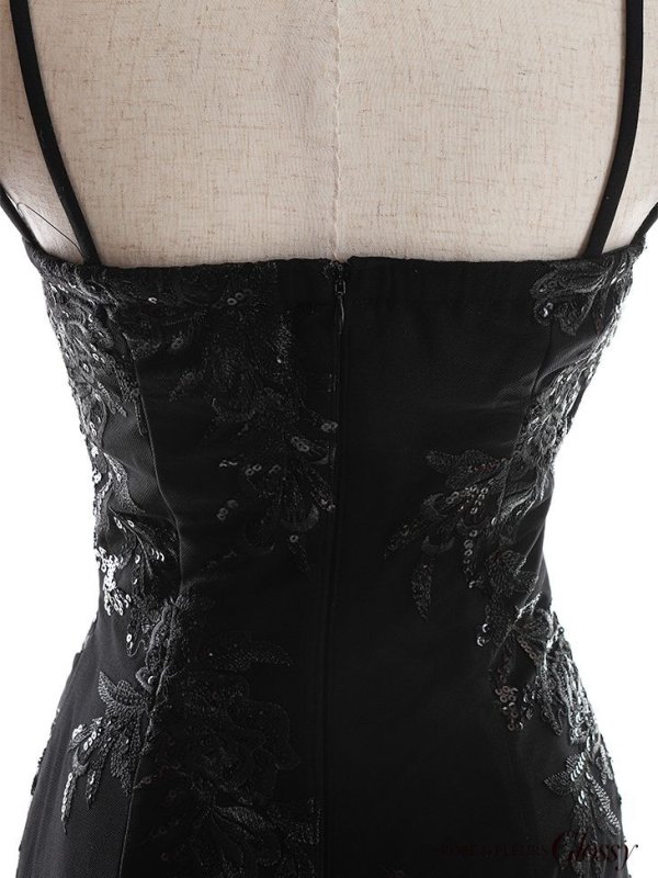 画像18: XSサイズあり【Glossy/グロッシー】スパンコール付き刺繍レース/ サイドチュール/ サイドシアー/ キャミ/ タイト/ ミニドレス/ キャバドレス【HC02】