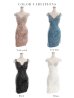 画像20: XSサイズあり【ROBE de FLEURS Glossy/ローブ・ド・フルール グロッシー】スパンコール付き刺繍レース/ サイドチュール/ サイドシアー/ キャミ/ タイト/ ミニドレス/ キャバドレス[OF2]
