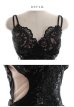 画像13: XSサイズあり【ROBE de FLEURS Glossy/ローブ・ド・フルール グロッシー】スパンコール付き刺繍レース/ サイドチュール/ サイドシアー/ キャミ/ タイト/ ミニドレス/ キャバドレス[OF2]