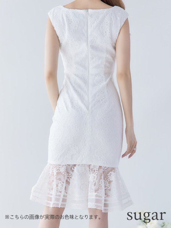 画像19: Lサイズあり【JEAN MACLEAN/ジャンマクレーン】マーメイド/ ワンピース/ 総レース/ ボタンデザイン/ ワンカラー/ タイト/ ひざ丈/ ミディアムドレス/キャバドレス【HC02】