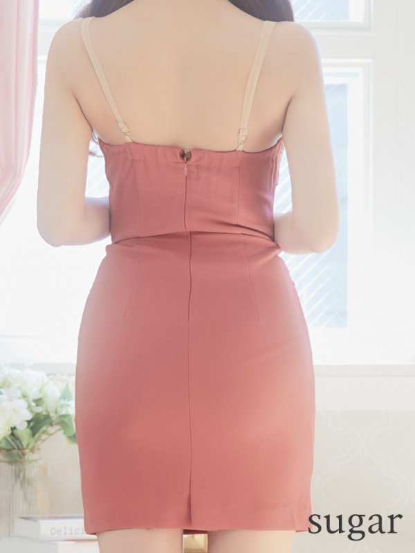 画像16: XSサイズあり【IRMA/イルマ】ワンカラー/ ビジュー/ シアー/ ノースリーブ/ ストレッチ/ タイト/ ミニドレス/ キャバドレス【HC02】