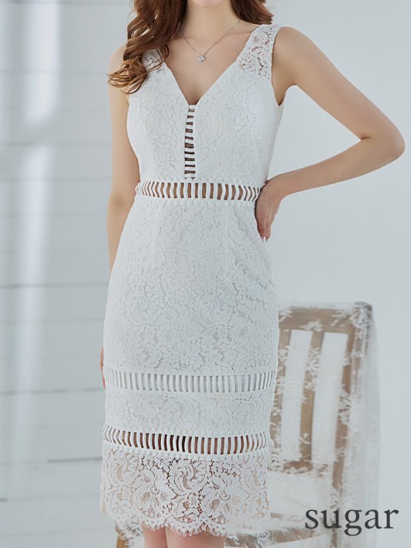 ホワイト モデル:ゆめ 身長:160cm 着用サイズ:Sサイズ