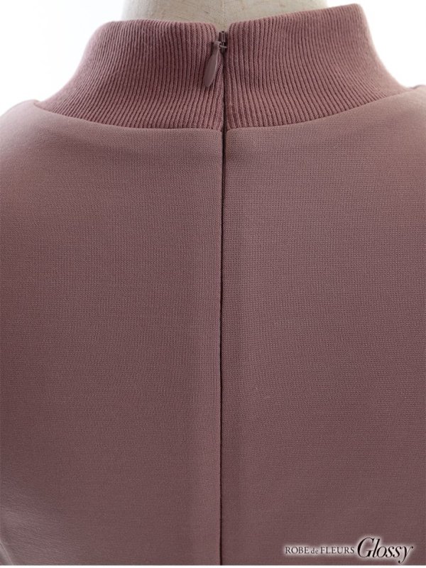 画像16: XSサイズあり【Glossy/グロッシー】バストカット/ ジップ/ ZIP ベルト付き/ 半袖/ パフスリーブ/ タイト/ ミニドレス/ キャバドレス【HC02】