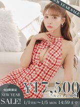【新春セール開催中！! 】sugar限定☆ XSサイズあり【ANGEL R/エンジェルアール】チェック/ ツイード/ バストカット/ ノースリーブ/ タイト/ ミニドレス/ キャバドレス[OF2]