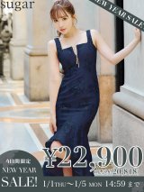 【新春セール開催中！! 】Lサイズあり【DEA./ディア】マーメイド/ フローラル/ バストジップ/ フリル/ テールカット/ ミディアムドレス/ キャバドレス【OF08】