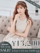 【新春セール開催中！! 】Lサイズあり【DEA./ディア】ワンカラー/ ノースリーブ/ ベルト付き/ プリーツ/ フレア/ ワンピース/ ミニドレス/ キャバドレス【OF08】