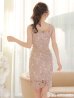 画像9: XS〜Lサイズあり【DEA. by ROBE de FLEURS/ディアバイローブドフルール】ワンピース/ ケミカルレース/ ノースリーブ/ タイト/ ひざ丈/ ミディアムドレス/ キャバドレス[OF2]